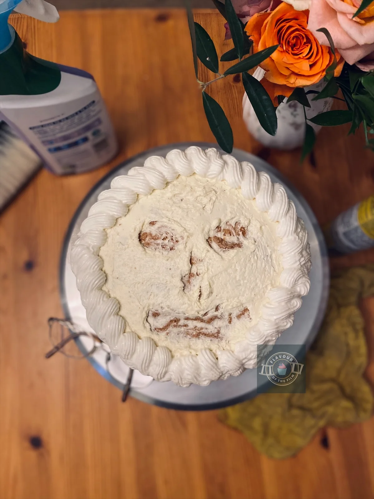 Mrs. Doubtfire Face Mask Cake