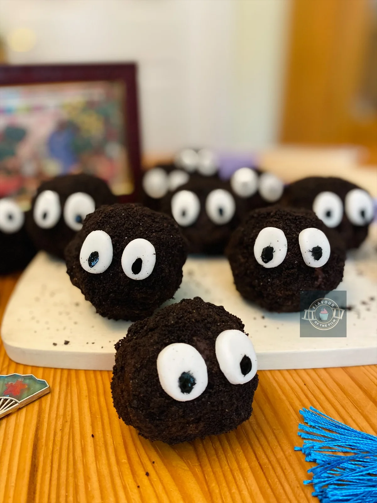 Chocolate Covered Cookie Dough Bites | Studio Ghibli Soot Sprites