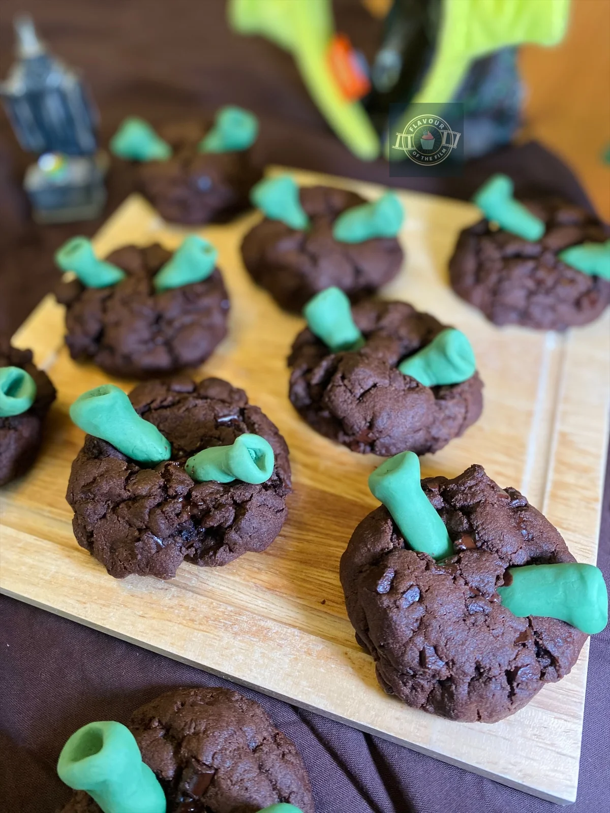 Indulgent Double Chocolate Shrek Cookies