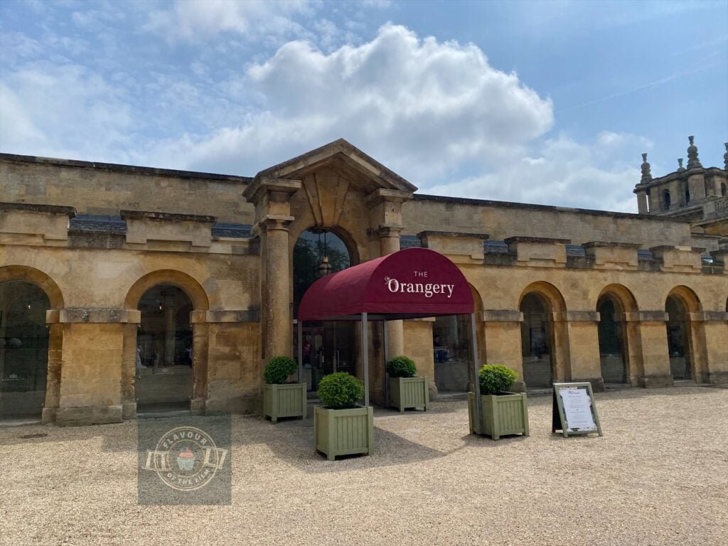 The exterior of The Orangery restaurant in Blenheim Palace.