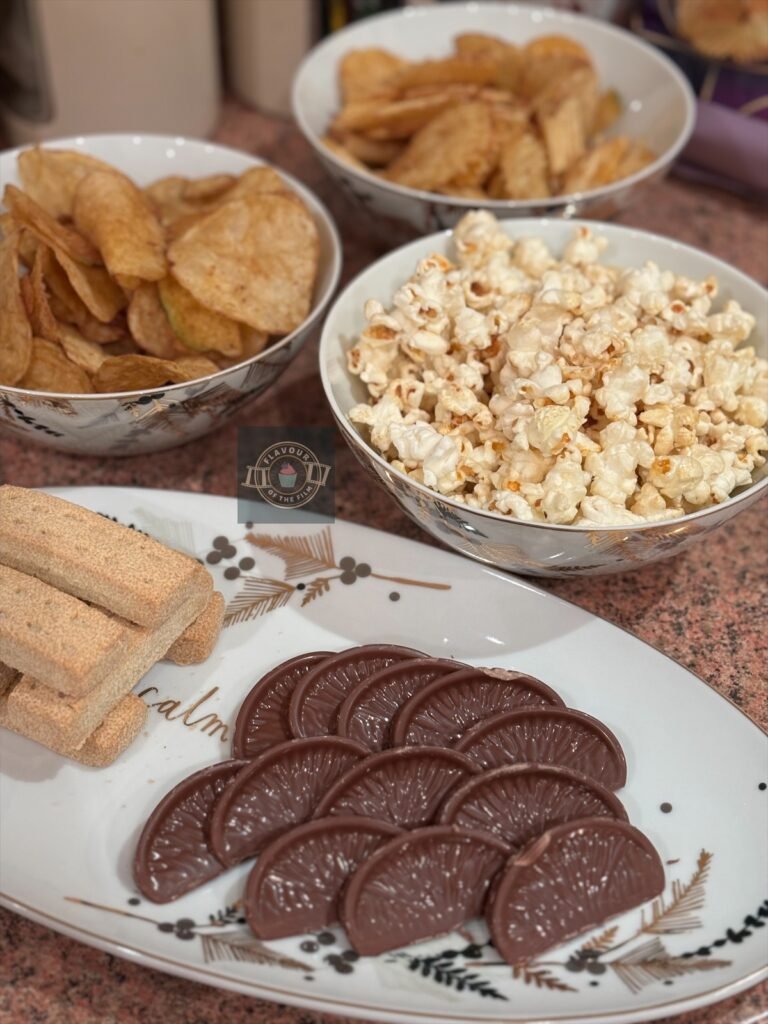 Snacks prepared in the kitchen.