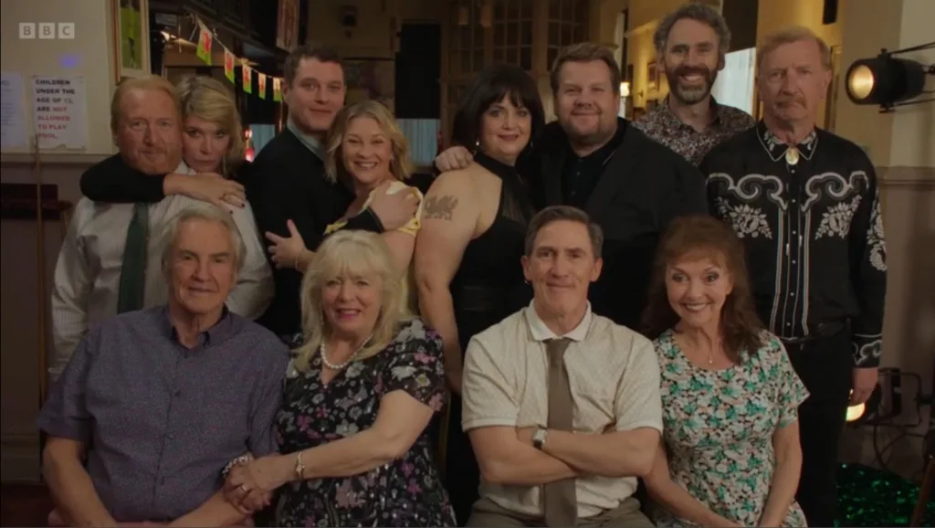 Final group pic of the Gavin & Stacey lot, 2024.