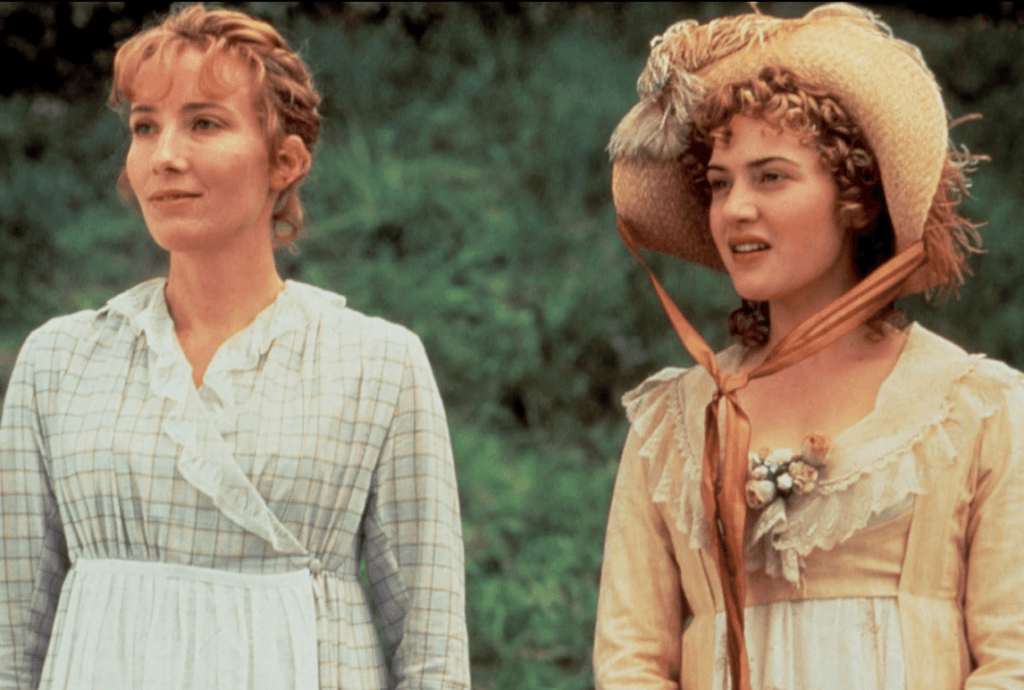 Emma Thompson and Kate Winslet stood side by side.