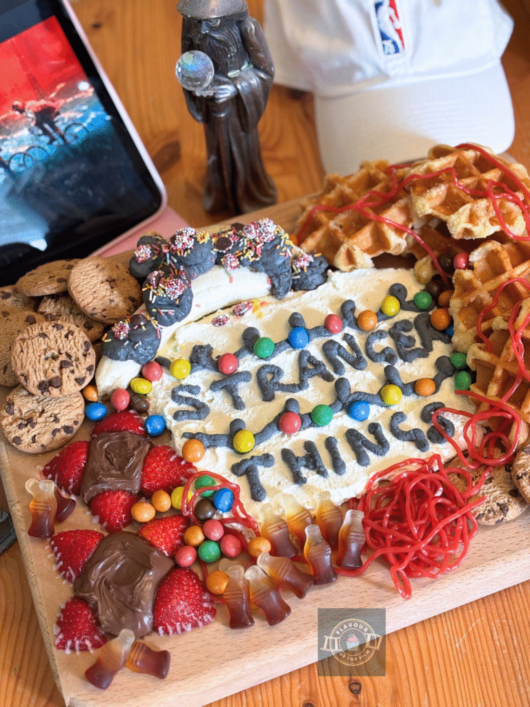 Stranger Things Watch Party Snack Board