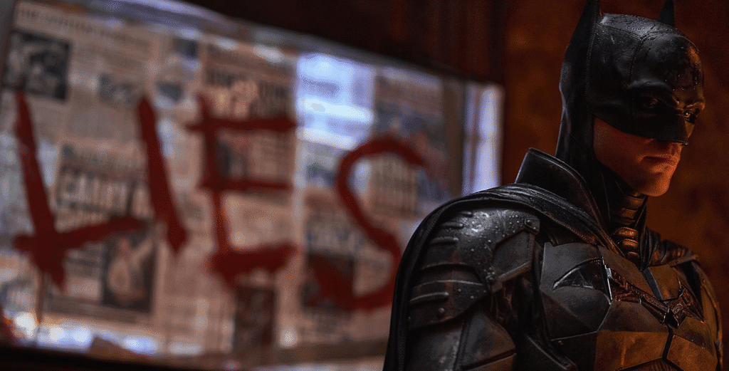 Robert Pattinson as Batman.